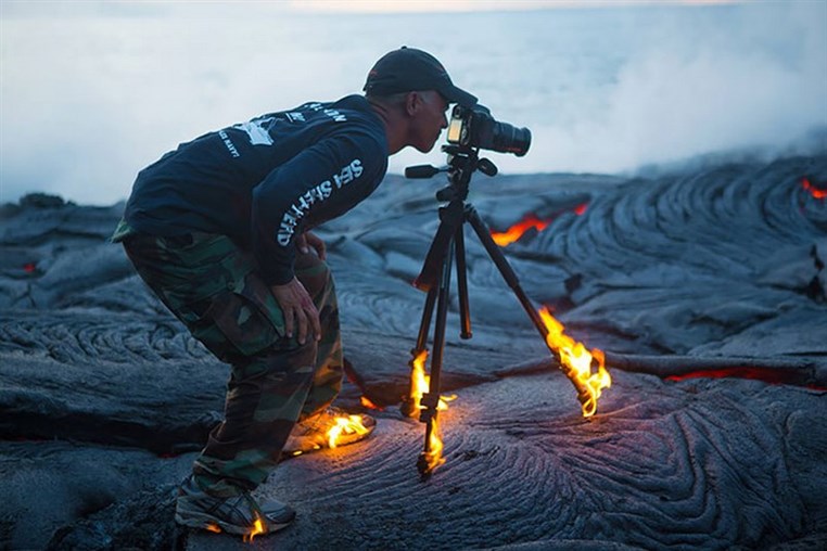 Crazy photographers who will do ANYTHING for the perfect shot